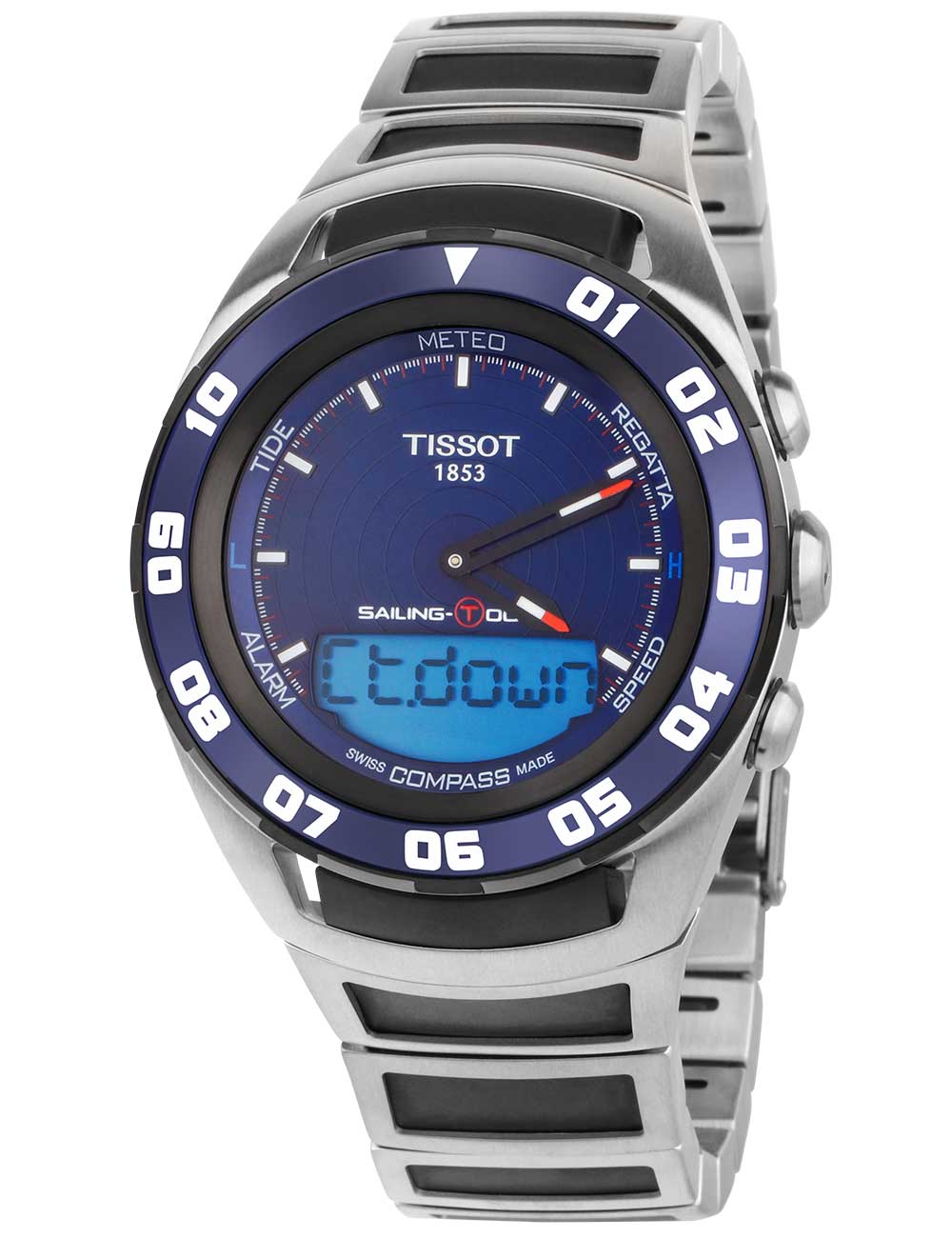 Pánské hodinky Tissot T056.420.21.041.00 Sailing Touch Mens Watch 45mm 10ATM