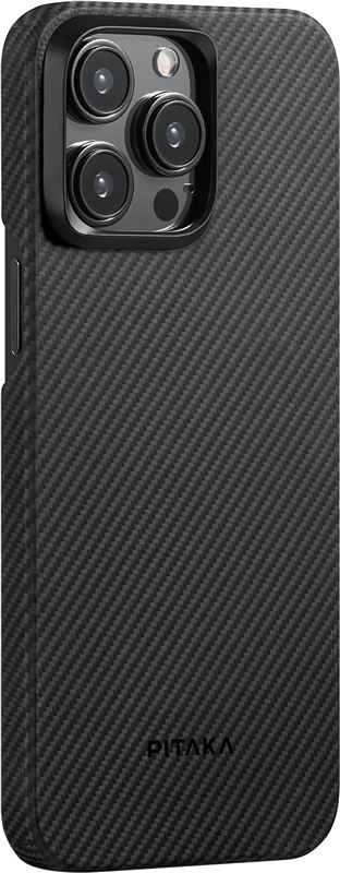 Pitaka MagEZ 4 600D case, black/grey twill - iPhone 15 Pro Max