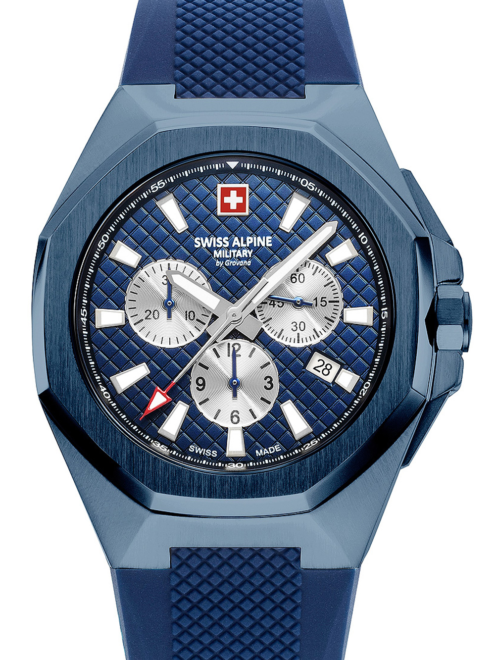 Pánské hodinky Swiss Alpine Military 7005.9895 Typhoon Chronograph Mens Watch 42mm 10ATM