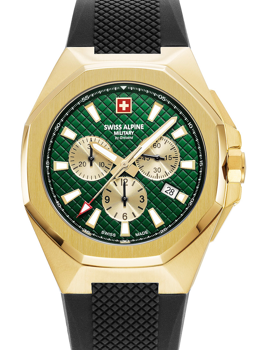 Pánské hodinky Swiss Alpine Military 7005.9814 Typhoon Chronograph Mens Watch 42mm 10ATM