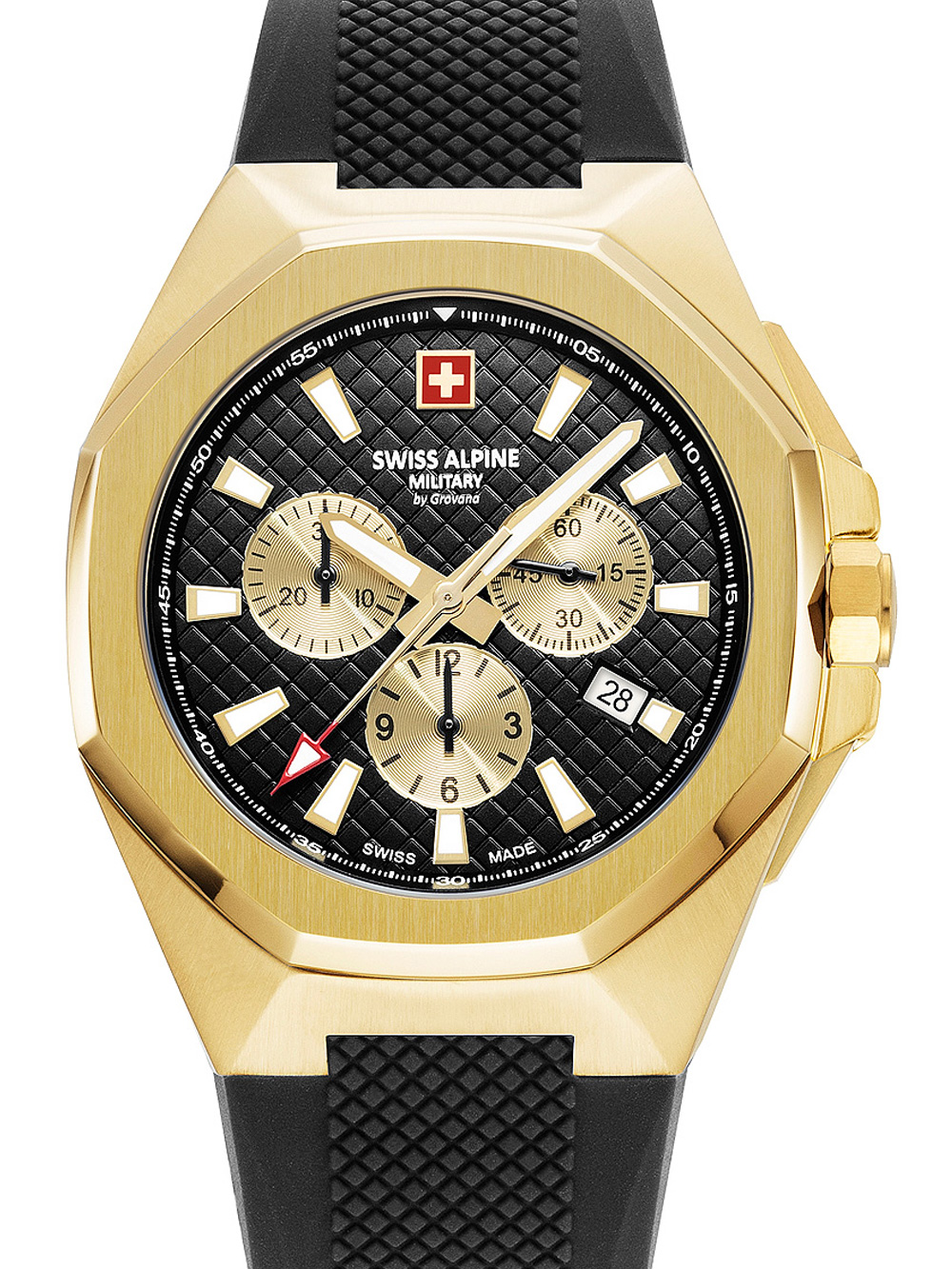 Pánské hodinky Swiss Alpine Military 7005.9817 Typhoon Chronograph Mens Watch 42mm 10ATM