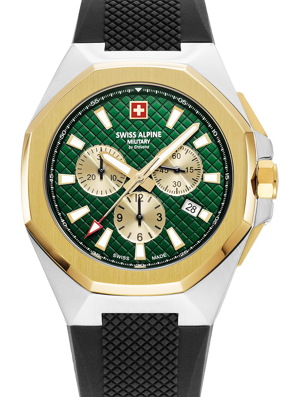 Pánské hodinky Swiss Alpine Military 7005.9844 Typhoon Chronograph Mens Watch 42mm 10ATM
