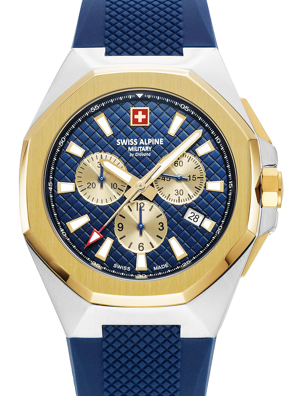Pánské hodinky Swiss Alpine Military 7005.9845 Typhoon Chronograph Mens Watch 42mm 10ATM