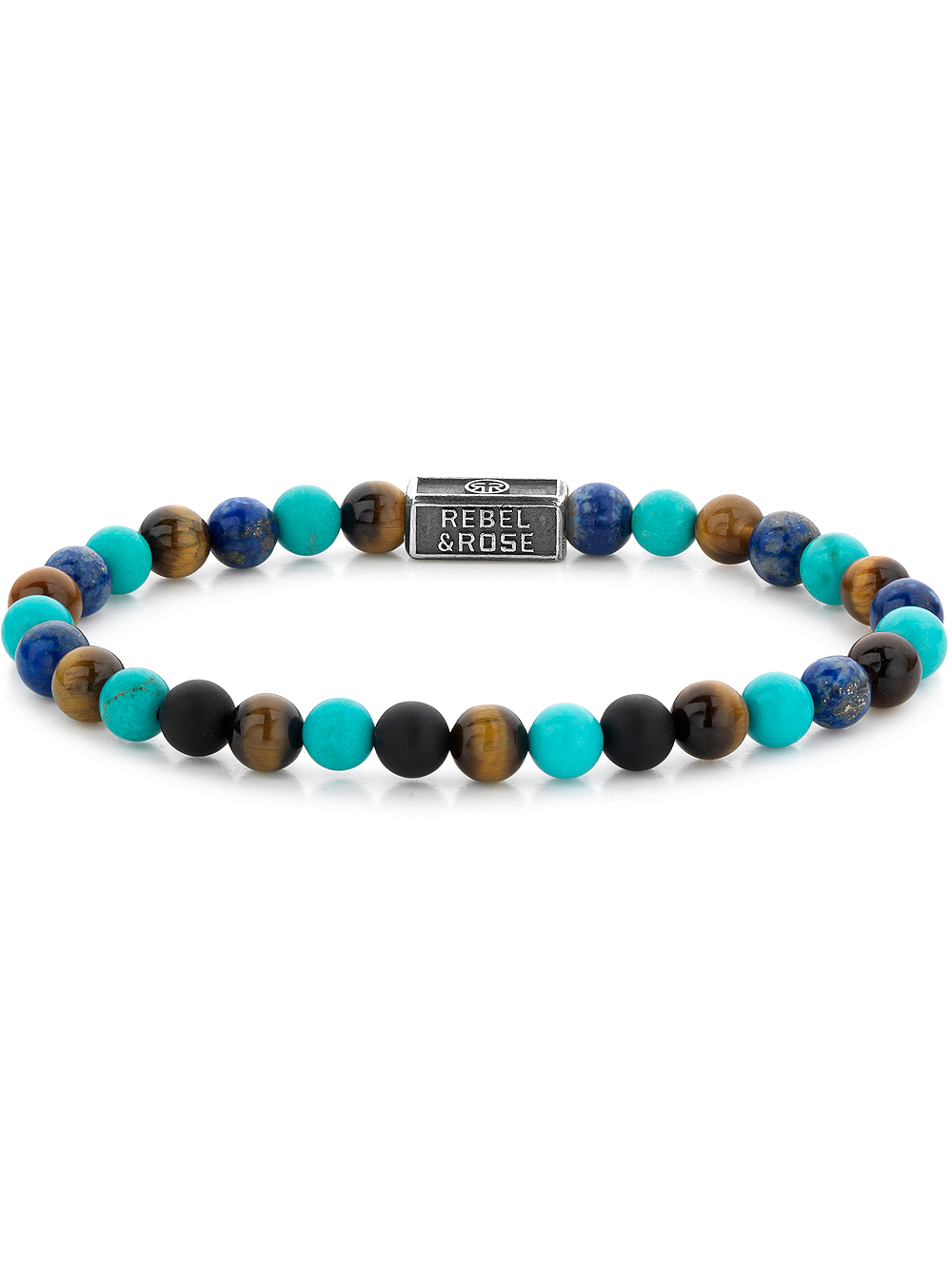 Rebel & Rose Bracelet Mix Turquoise 925 RR-6S006-S-M Unisex