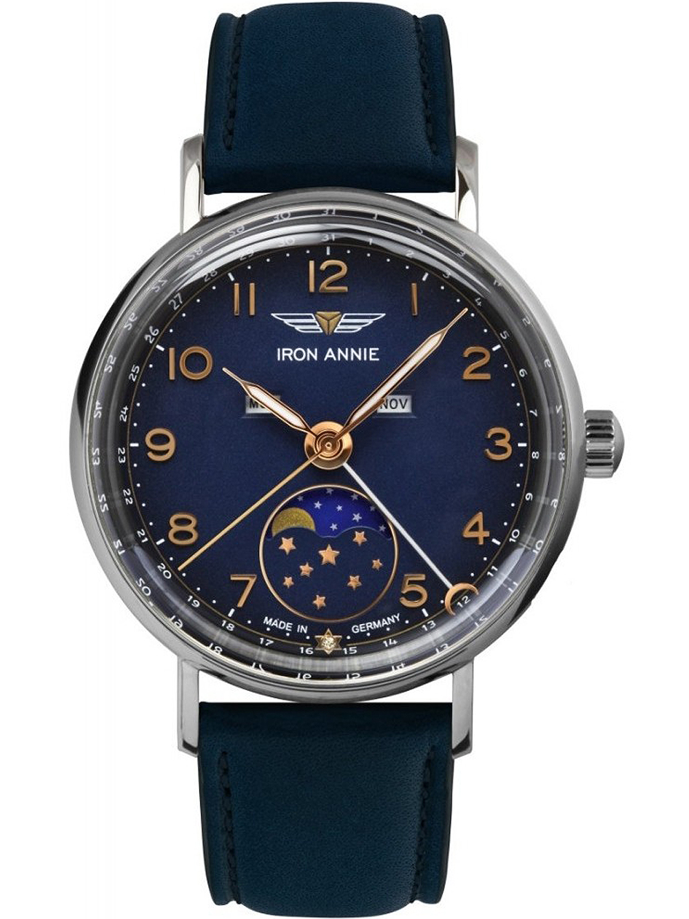 Dámské hodinky Iron Annie 5977-4 Amazonas ladies Quartz Moon Phase 36 mm