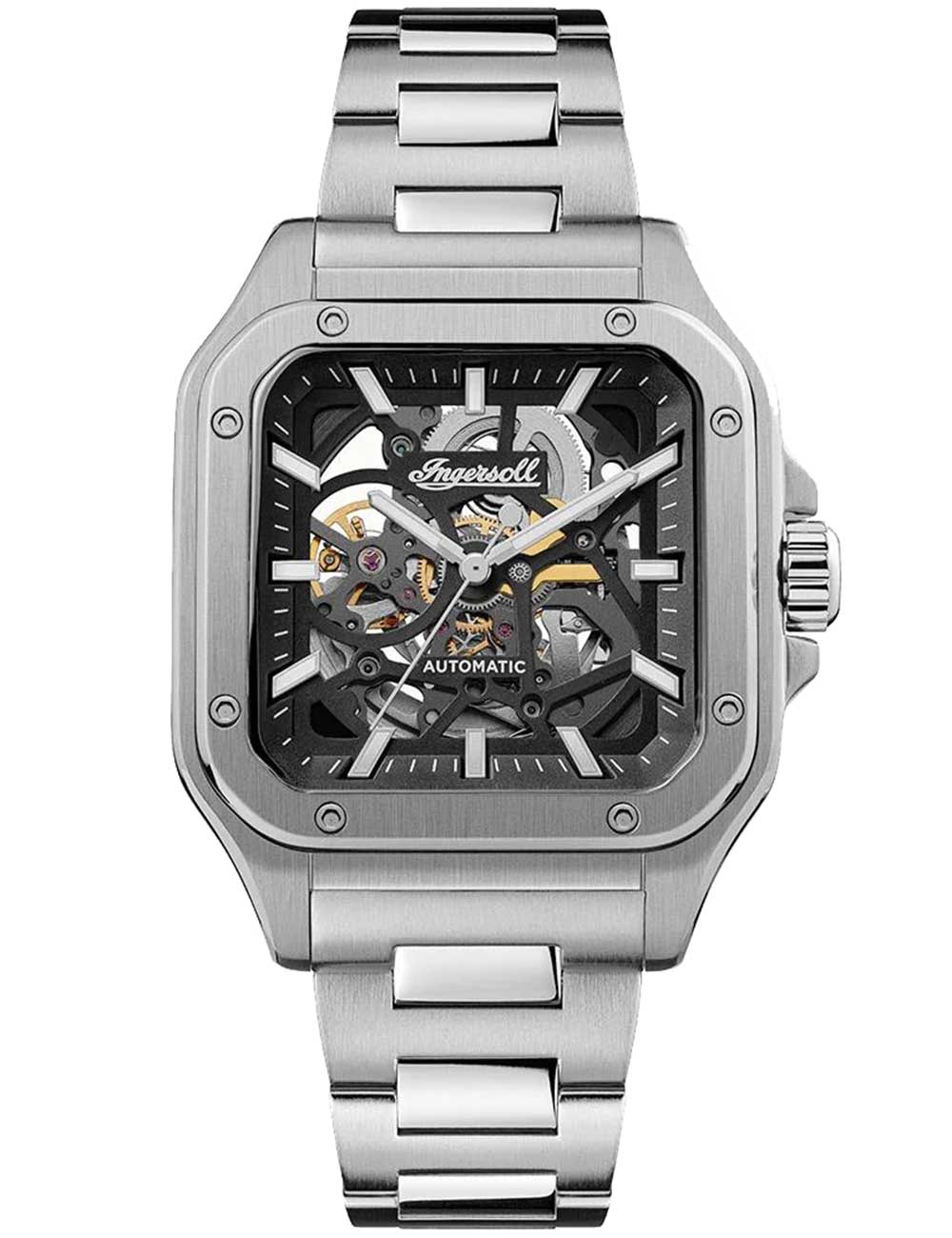 Pánské hodinky Ingersoll I14501 The Ollie Automatic Mens Watch 42mm 5ATM