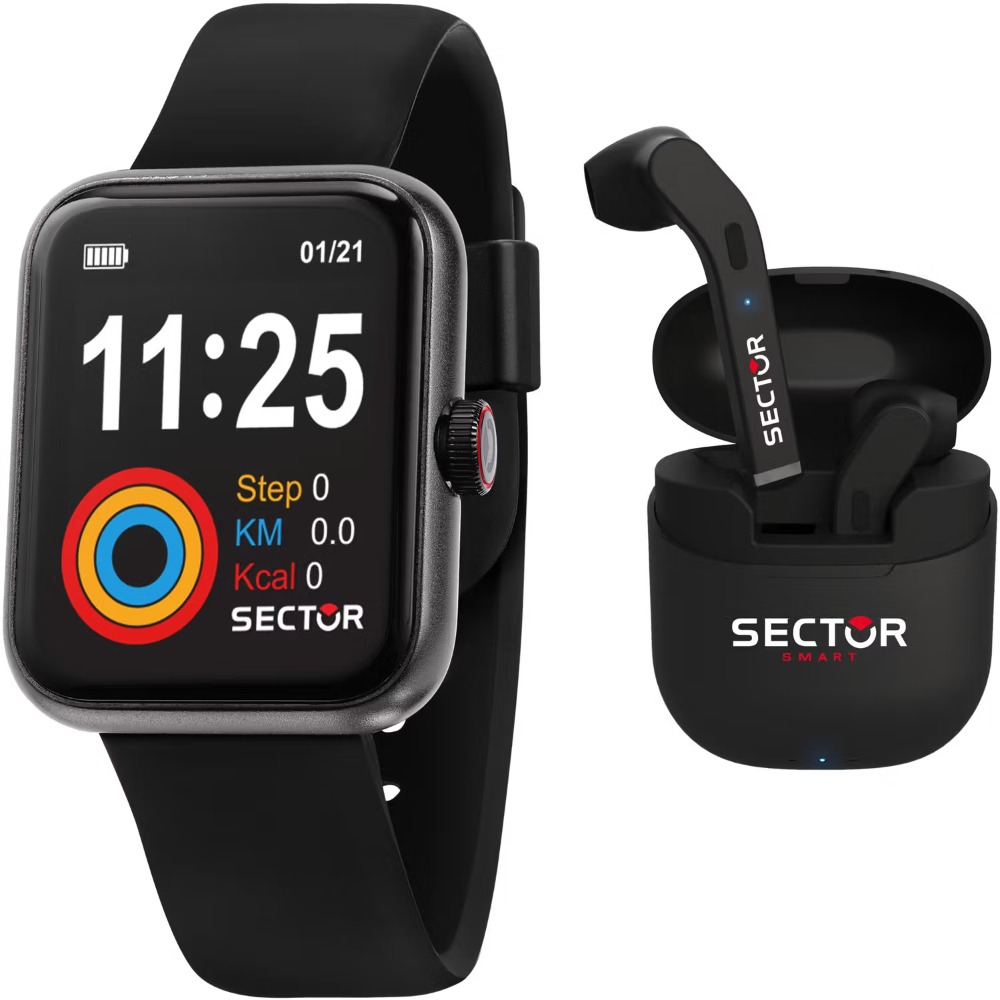 Hodinky Sector R3251282008 S-03 Unisex Watch Smartwatch Set 38mm