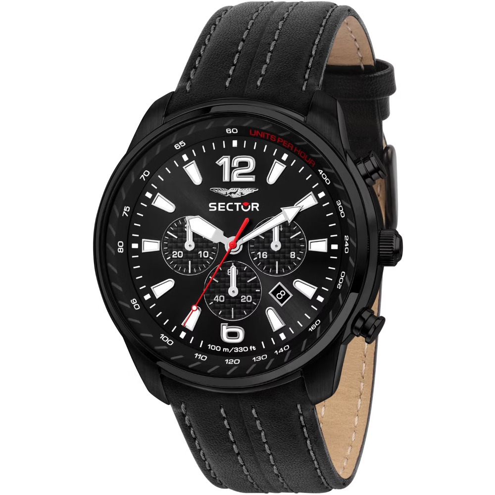 Pánské hodinky Sector R3271602008 Over-Size Chronograph Mens Watch 48mm 10ATM