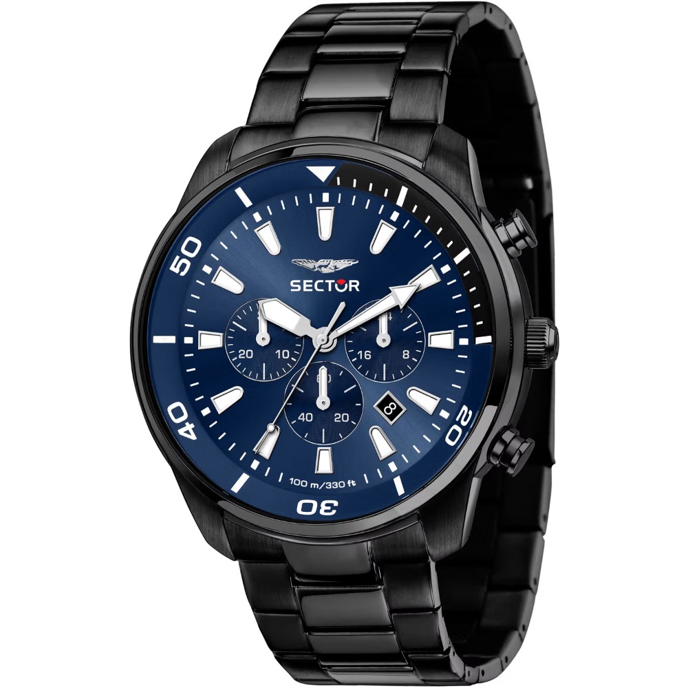 Pánské hodinky Sector R3273602016 Over-Size Chronograph Mens Watch 48mm 10ATM