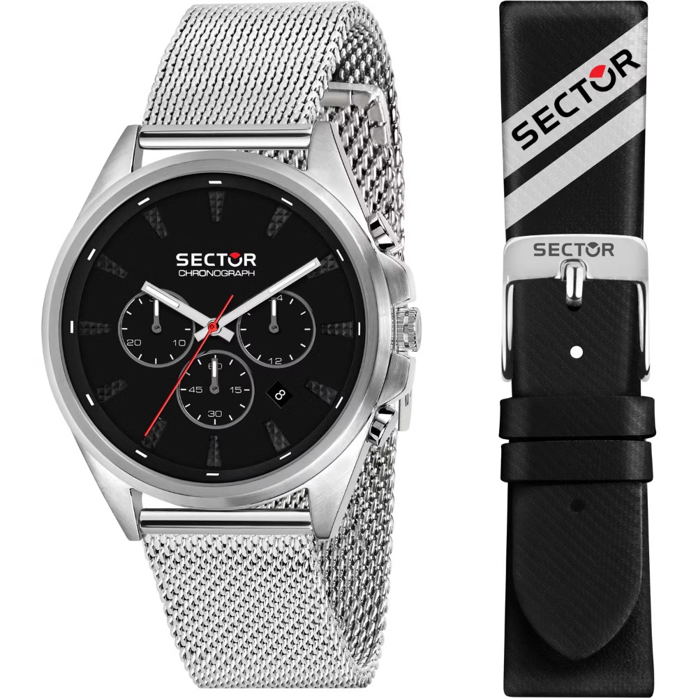 Pánské hodinky Sector R3273991006 Serie 280 Chronograph Mens Watch Set 44mm 5ATM