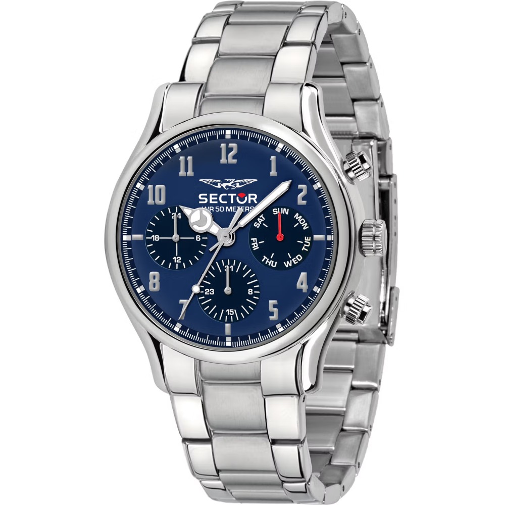 Pánské hodinky Sector R3253517007 Serie 660 Mens Watch Multifunction 43mm 5ATM
