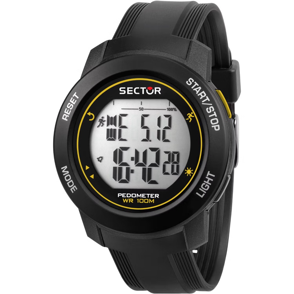 Pánské hodinky Sector R3251284001 EX-37 Digital Watch Mens 45mm 100M