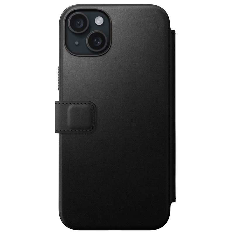 Nomad Modern Leather Folio, black - iPhone 15 Plus