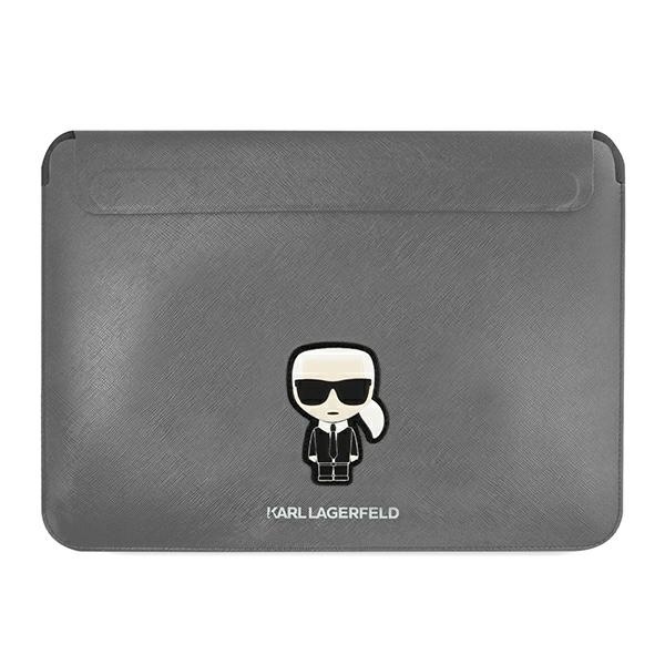 Karl Lagerfeld Sleeve KLCS14PISFG 13/14" silver Saffiano Ikonik Karl
