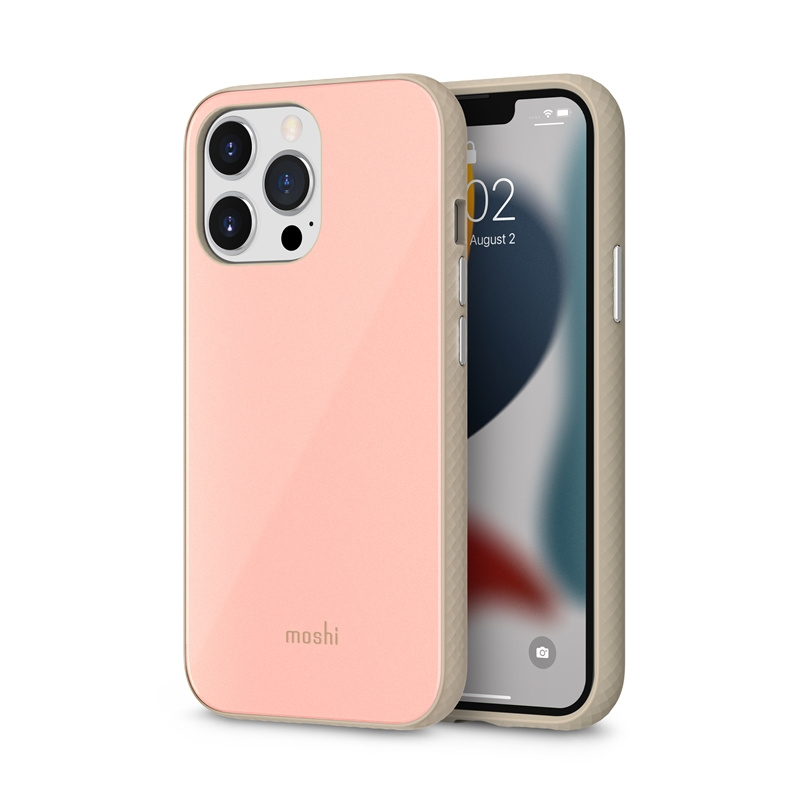 Moshi iGlaze Apple iPhone 13 Pro (system SnapTo) (Dahlia Pink)