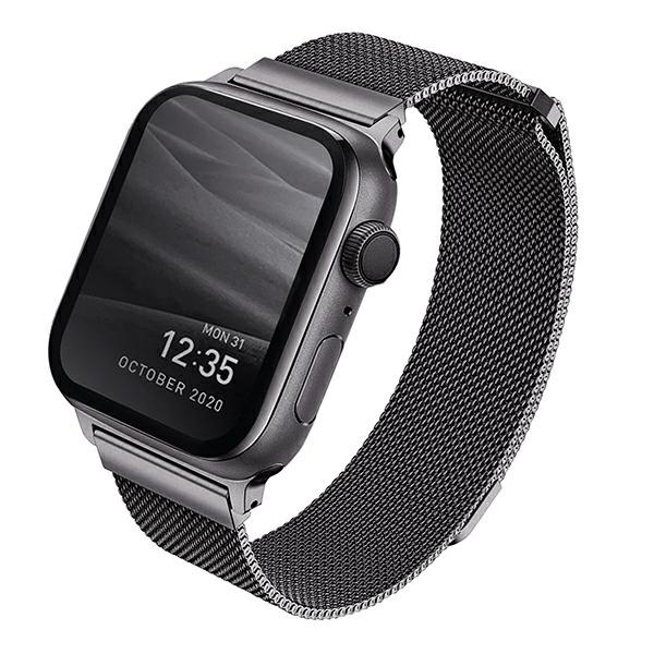 UNIQ Dante Apple Watch Series 4/5/6/7/SE/8/9 40/41mm Stainless Steel graphite