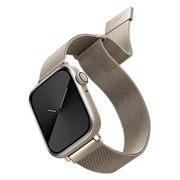 UNIQ Dante Strap Apple Watch 4/5/6/7/SE 44/45mm Stainless Steel starlight