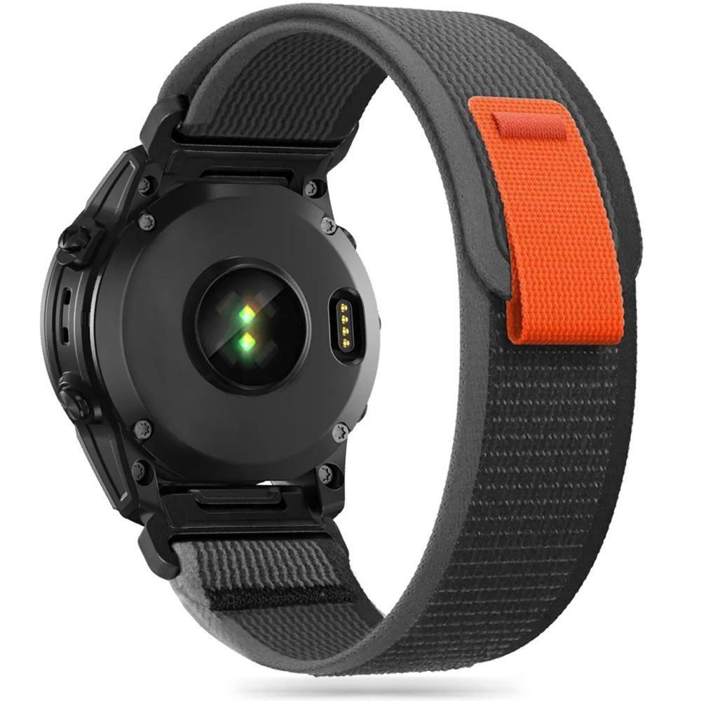 Tech-Protect Nylon Garmin Fenix 3/5x/3hr/5x Plus/6x/6x Pro/7x Black/orange