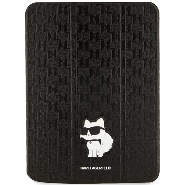 Karl Lagerfeld KLFC11SAKHPCK Apple iPad 10.9 2022 (10 gen) black Saffiano Monogram Choupette Magnet Allover