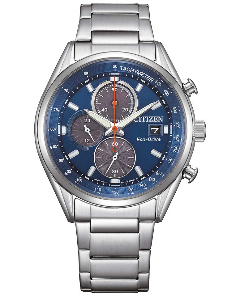 Pánské hodinky Citizen CA0459-79L Mens Watch Eco-Drive Chronograph 40mm 10ATM