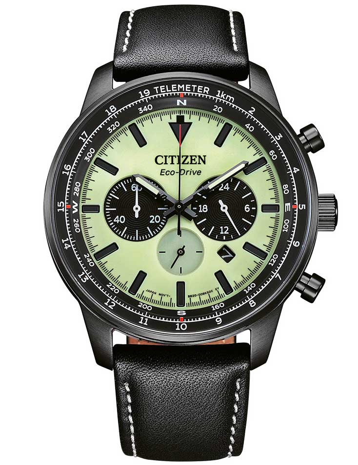 Pánské hodinky Citizen CA4505-21X Mens Watch Eco-Drive Chronograph 44mm 10ATM