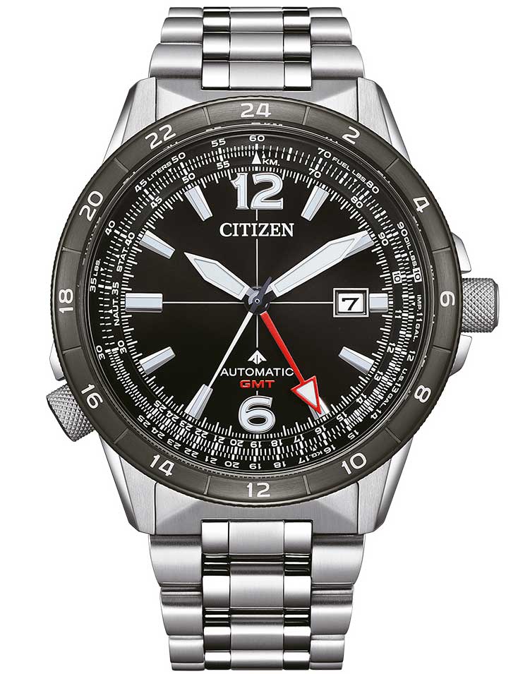 Pánské hodinky Citizen NB6046-59E Mens Watch Automatic GMT 44,5 mm 20ATM