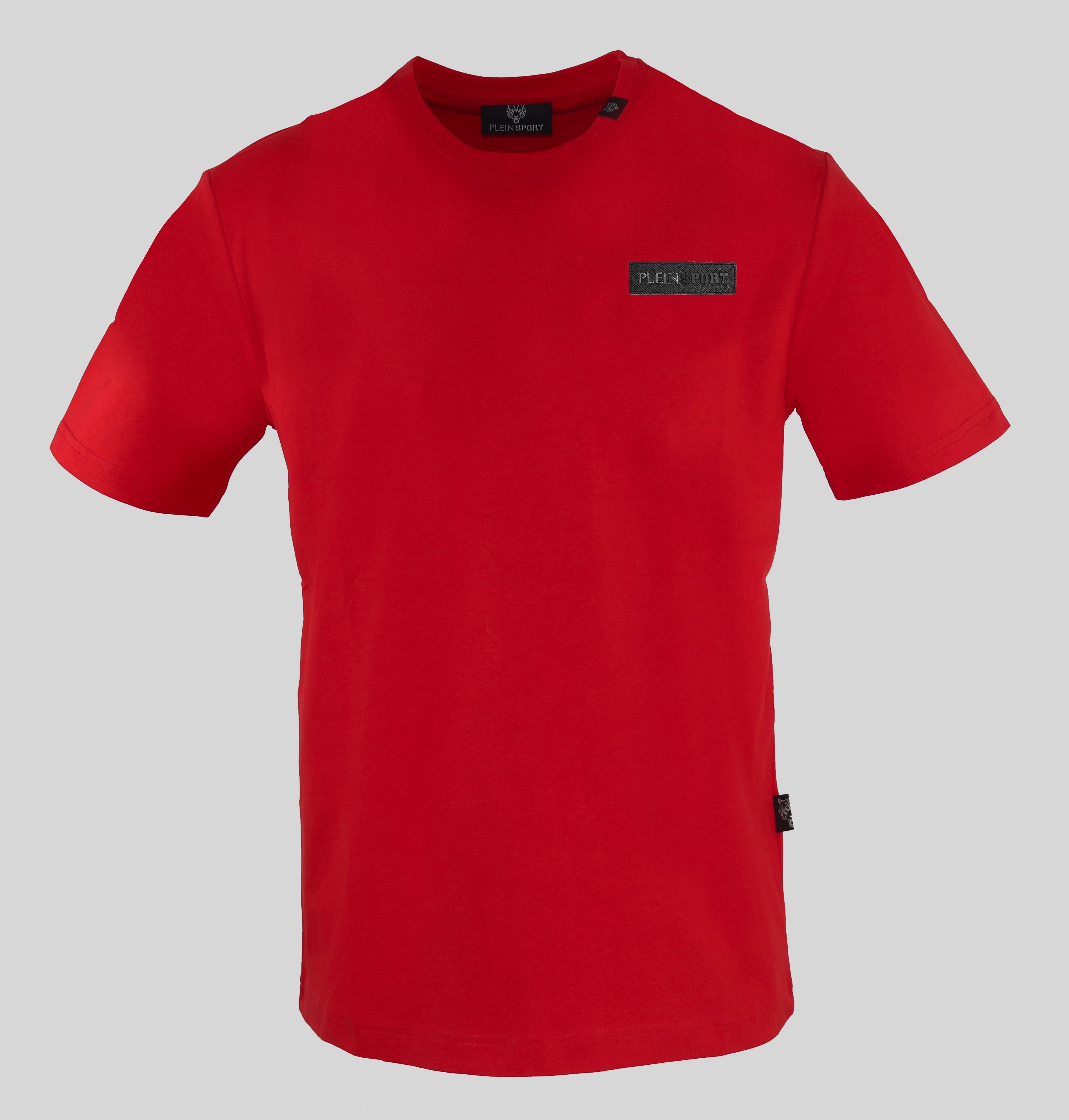 Pánské triko Plein Sport TIPS414 Barva: červená, Velikost: XXL