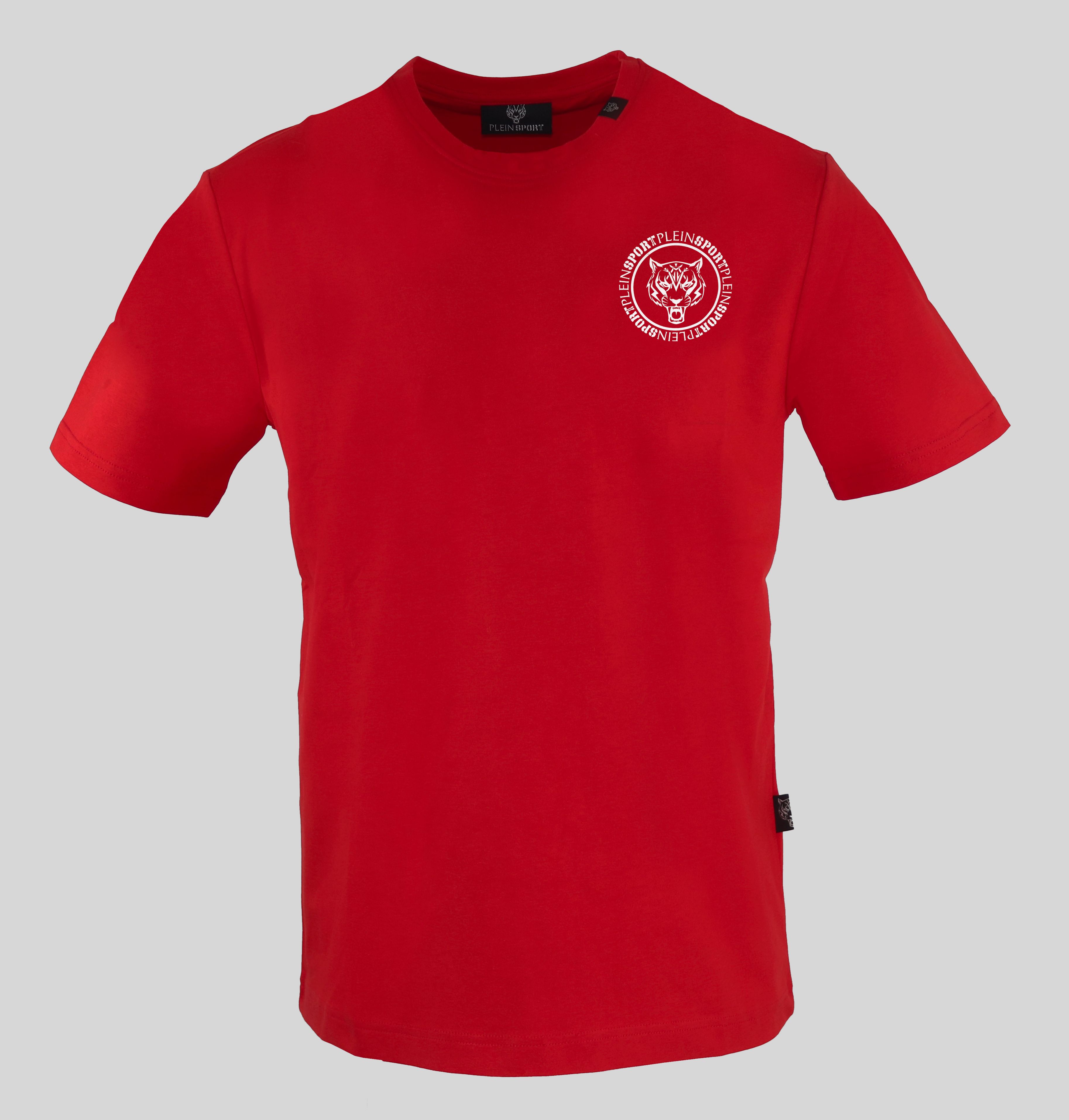 Pánské triko Plein Sport TIPS412 Barva: červená, Velikost: XXL
