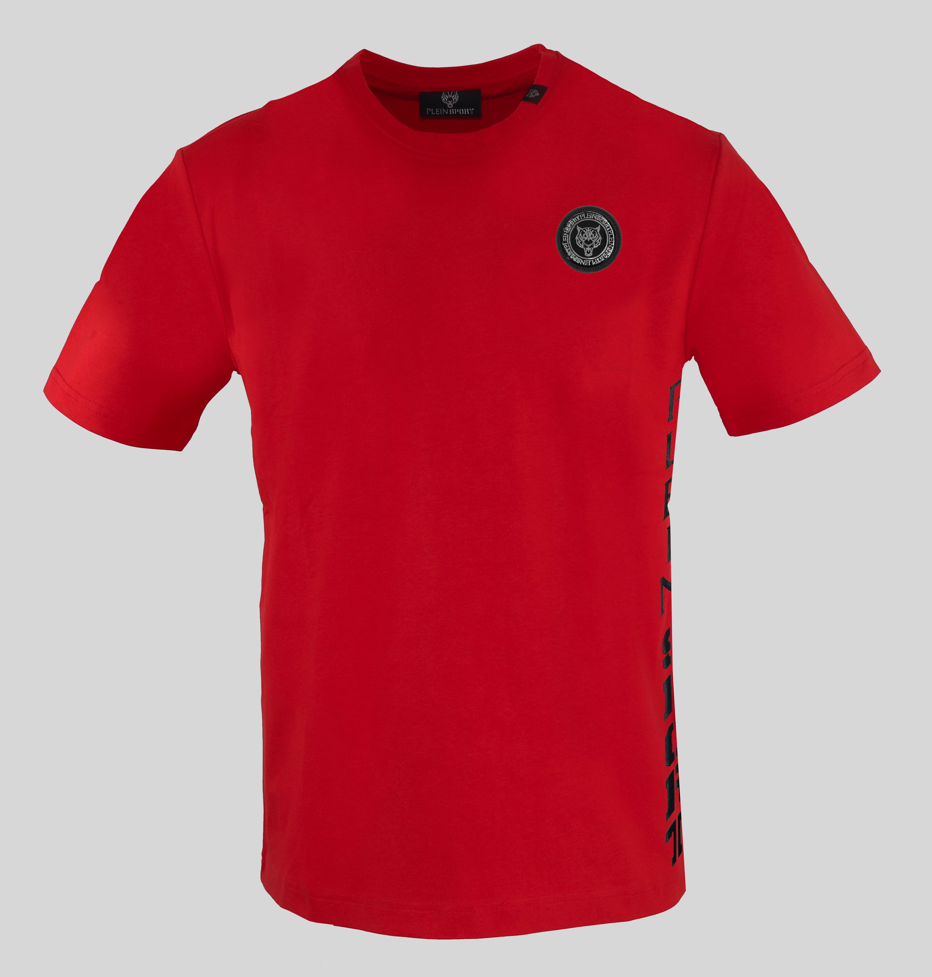 Pánské triko Plein Sport TIPS401 Barva: červená, Velikost: M