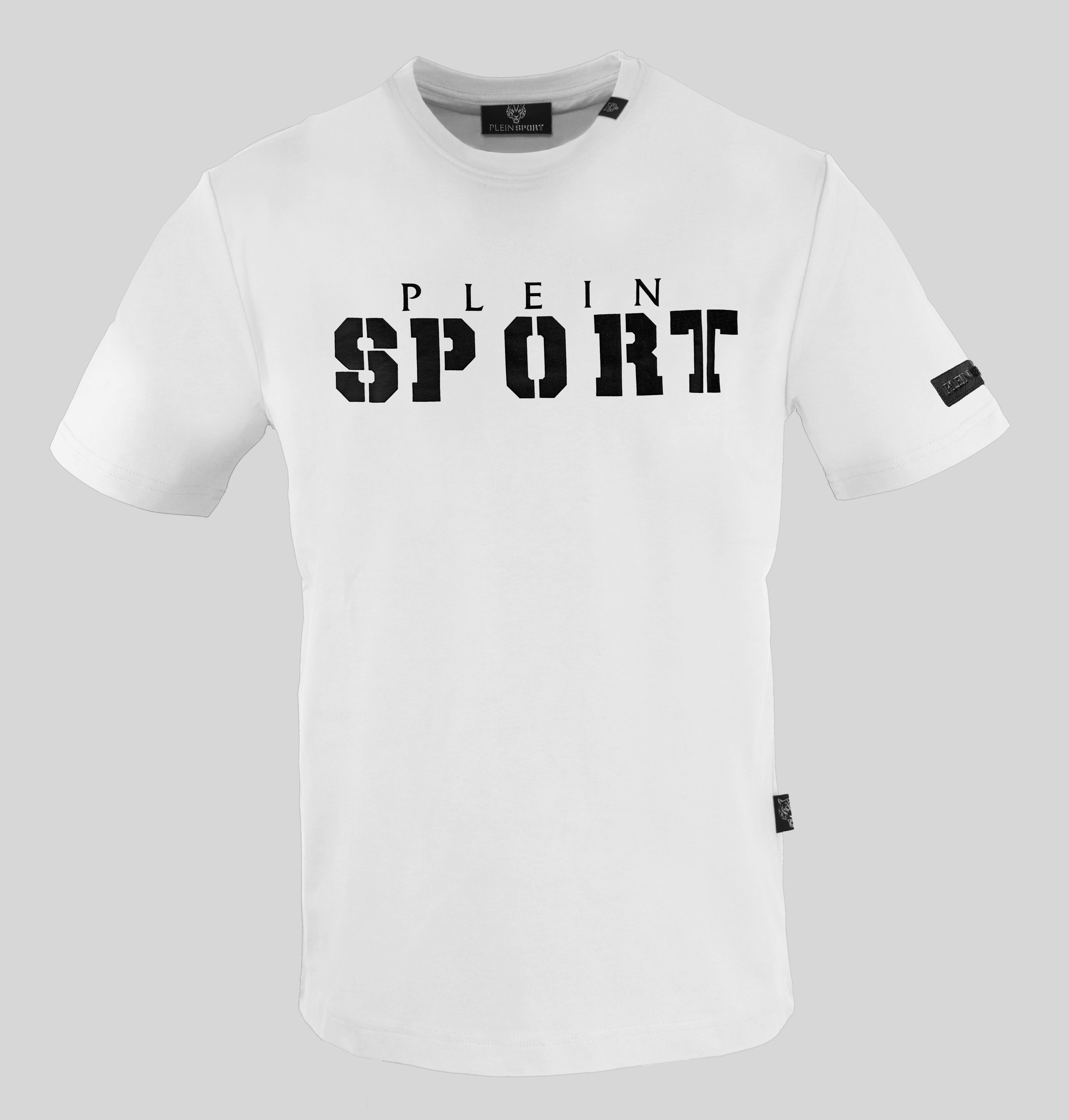 Pánské triko Plein Sport TIPS400 Barva: bílá, Velikost: XL