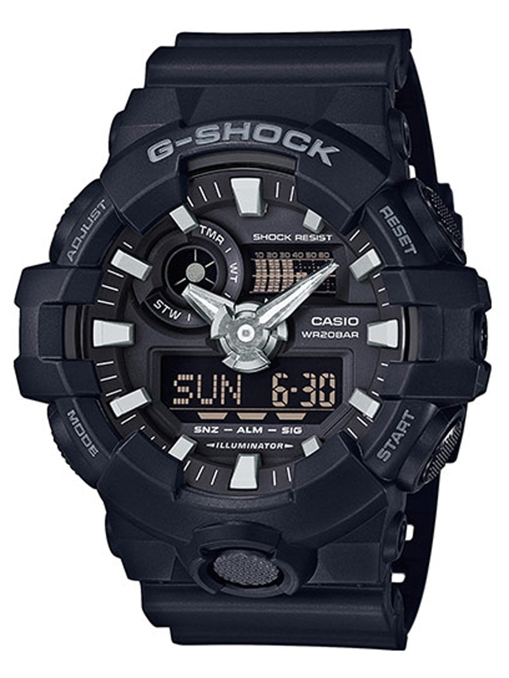 Pánské hodinky CASIO GA-700-1BER G-SHOCK 53mm 20 ATM