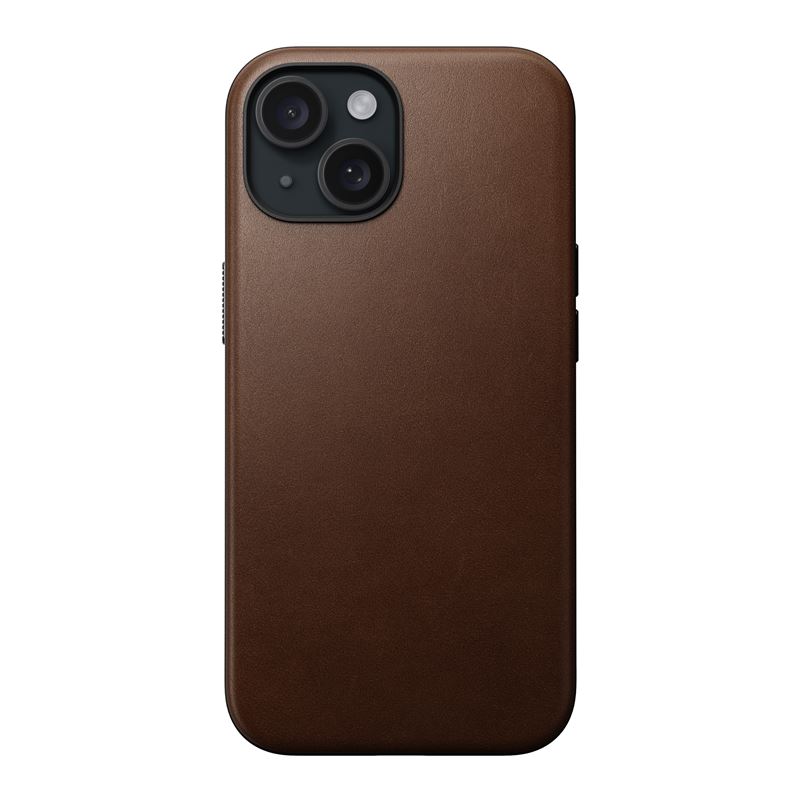 Nomad Modern Leather Case, brown - iPhone 15