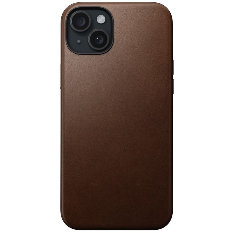 Nomad Modern Leather Case, brown - iPhone 15 Plus