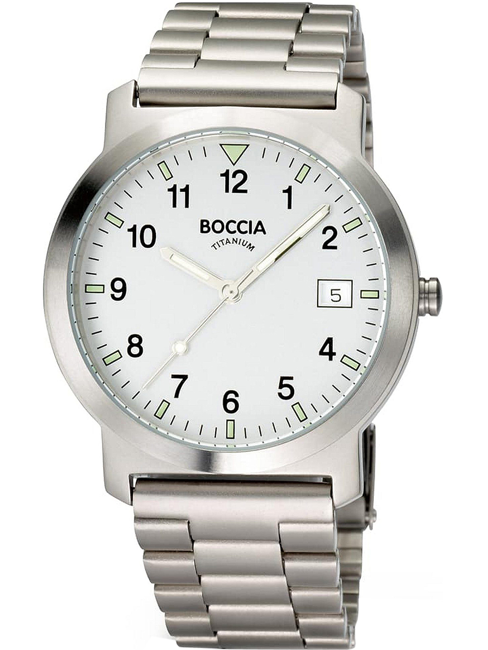Pánské hodinky Boccia 3630-01 men`s watch titanium 37mm 5ATM