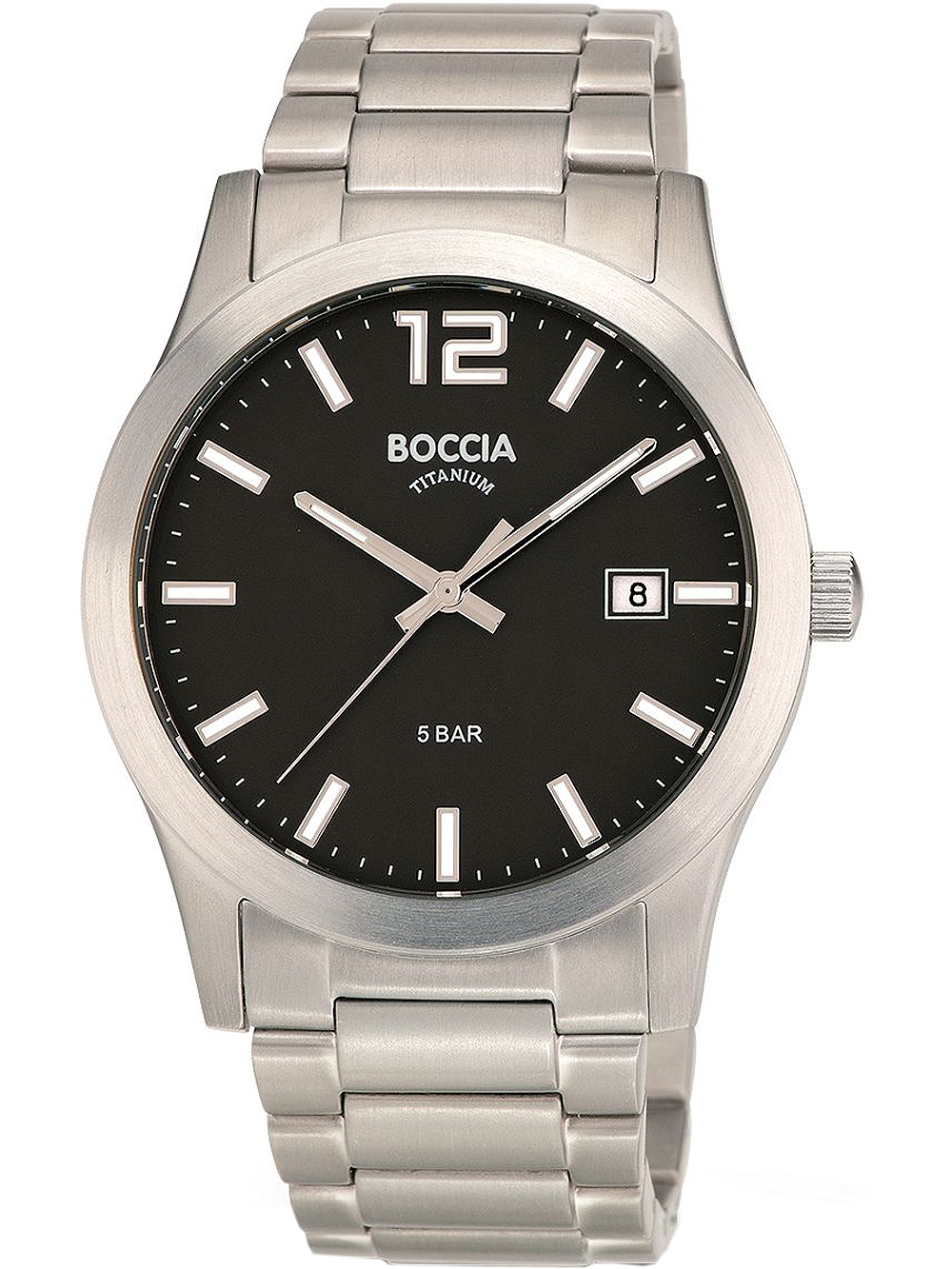 Pánské hodinky Boccia 3619-02 Men`s Watch Titanium 40mm 5ATM