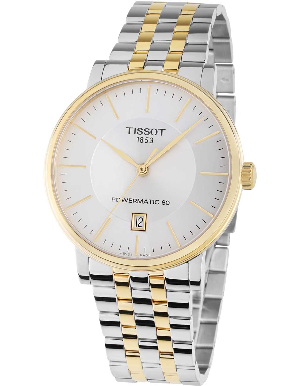 Pánské hodinky Tissot T122.407.22.031.00 Mens Watch Powermatic 80 Automatic 40mm 5ATM