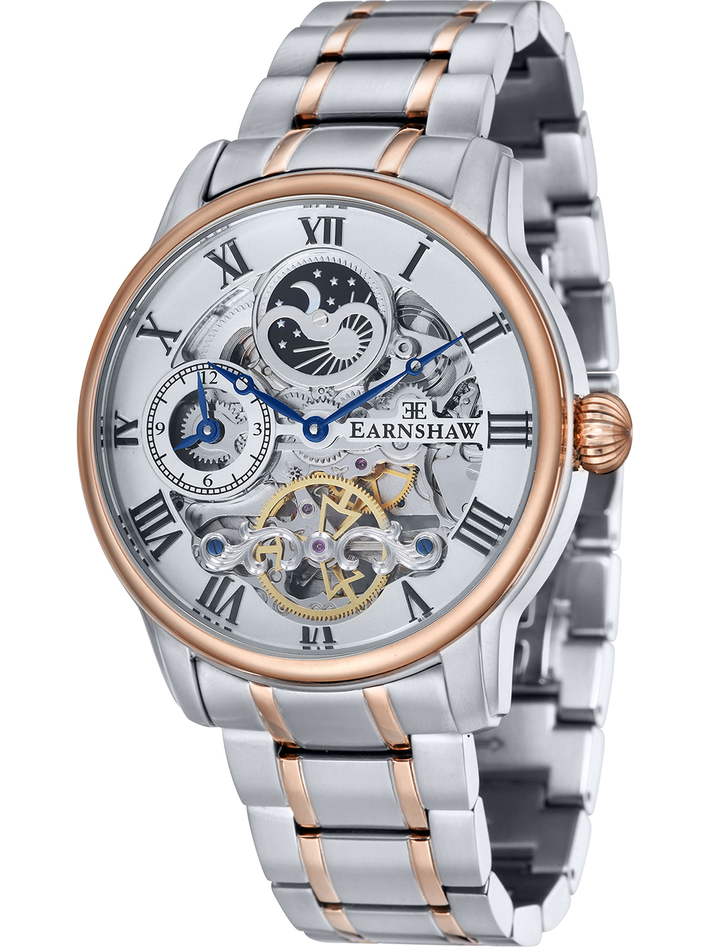 Pánské hodinky Thomas Earnshaw ES-8006-33 Mens Watch Longitude Automatic 44mm 5ATM