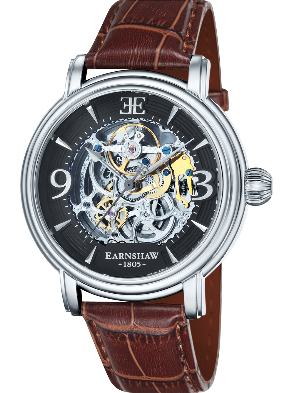 Pánské hodinky Thomas Earnshaw ES-8011-02 Mens Watch Longcase Automatic 48mm 5ATM