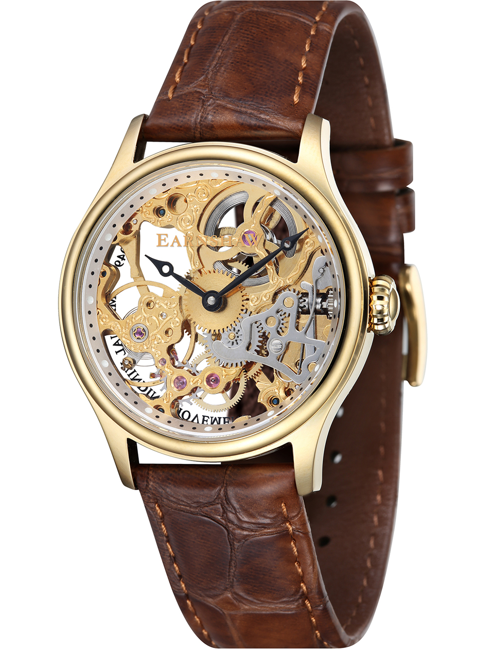 Pánské hodinky Thomas Earnshaw ES-8049-02 Mens Watch Bauer Mechanical Skeleton 42mm 5ATM