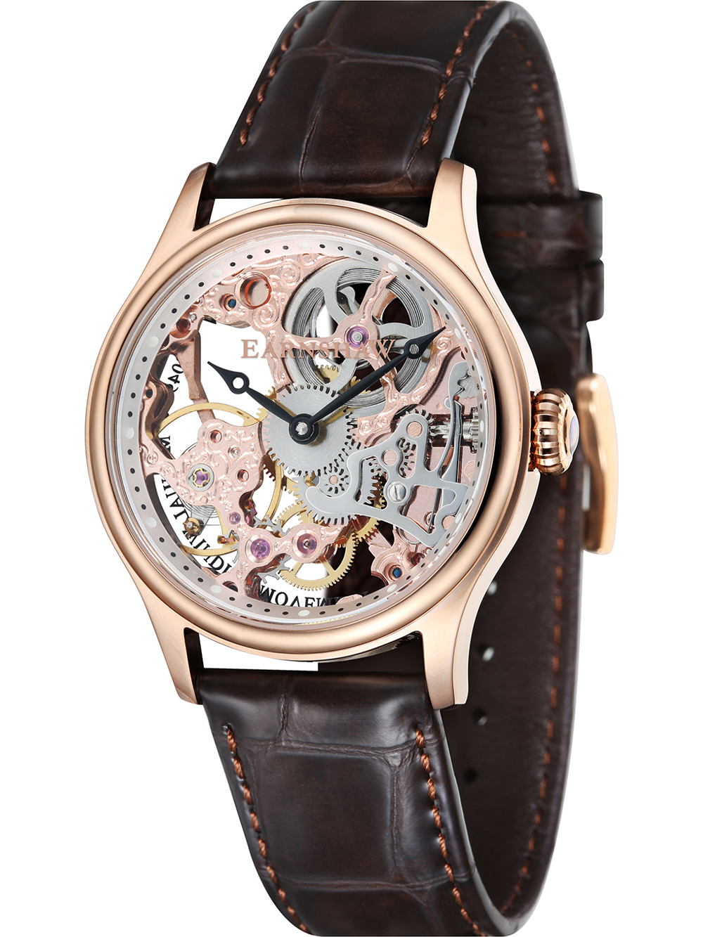 Pánské hodinky Thomas Earnshaw ES-8049-03 Mens Watch Bauer Mechanical Skeleton 42mm 5ATM