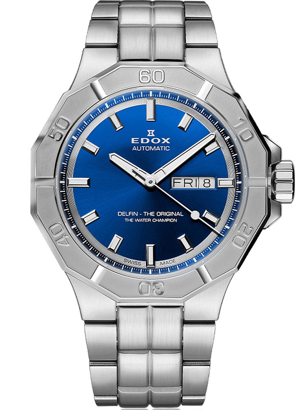 Pánské hodinky Edox 88008-3M-BUIN Delfin Day-Date
