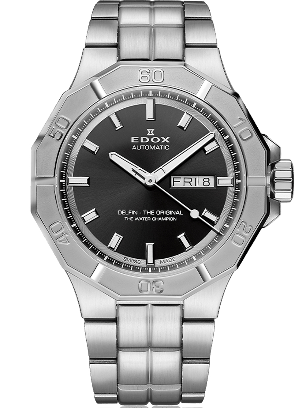 Pánské hodinky Edox 88008-3M-NIN Delfin Day-Date