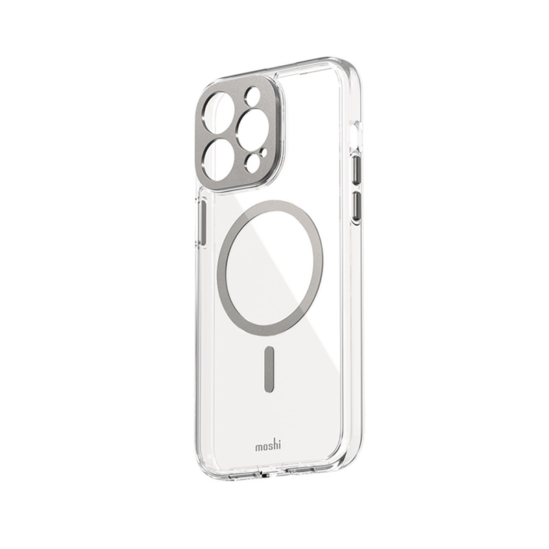 Moshi iGlaze MagSafe Apple iPhone 15 Plus / 14 Plus (Luna Silver)