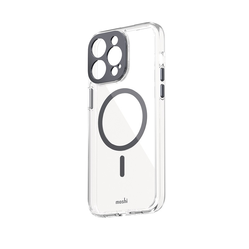 Moshi iGlaze MagSafe Apple iPhone 15 Plus / 14 Plus (Meteorite Gray)