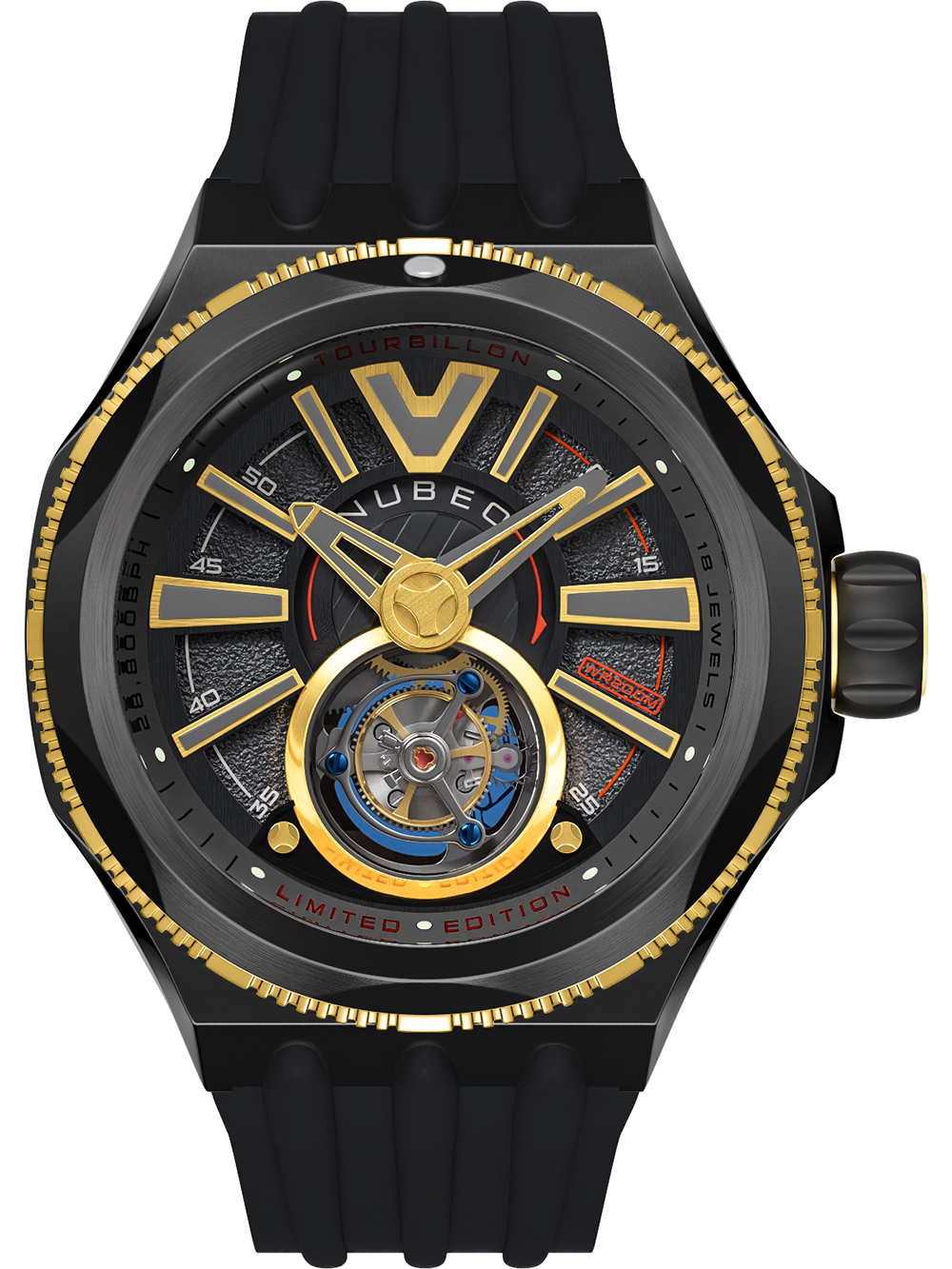 Pánské hodinky Nubeo NB-6075-05 Messenger Tourbillon