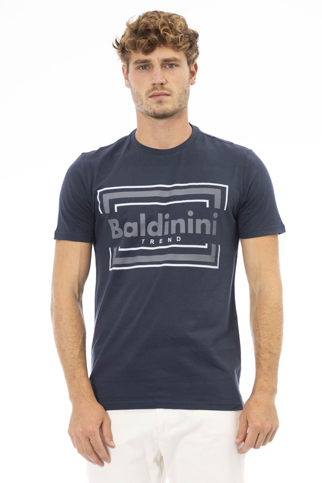 Pánské triko Baldinini Trend TSU543_COMO Barva: Modrá, Velikost: XXL