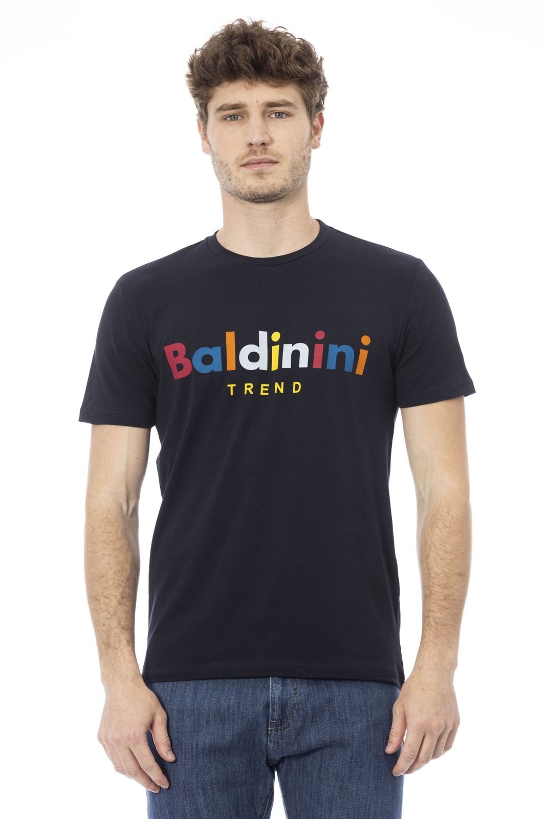 Pánské triko Baldinini Trend TRU542_COMO Barva: Modrá, Velikost: XS