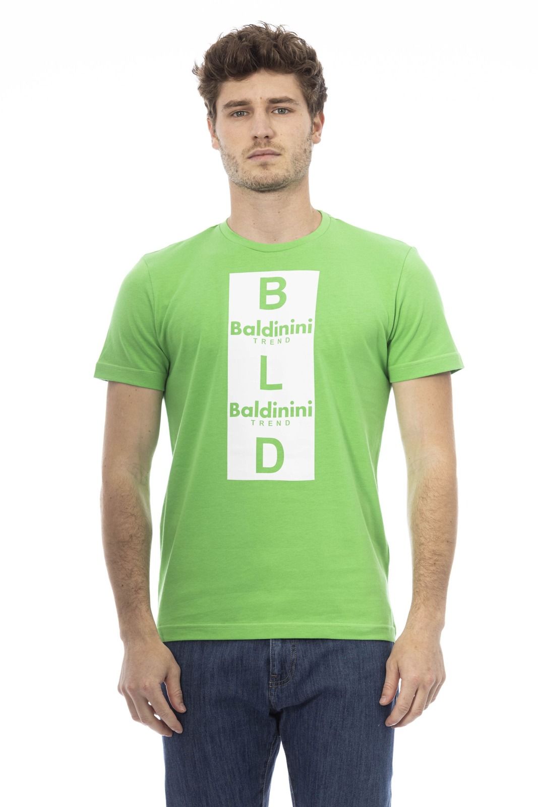 Pánské triko Baldinini Trend TSU538_COMO Barva: zelená, Velikost: XL