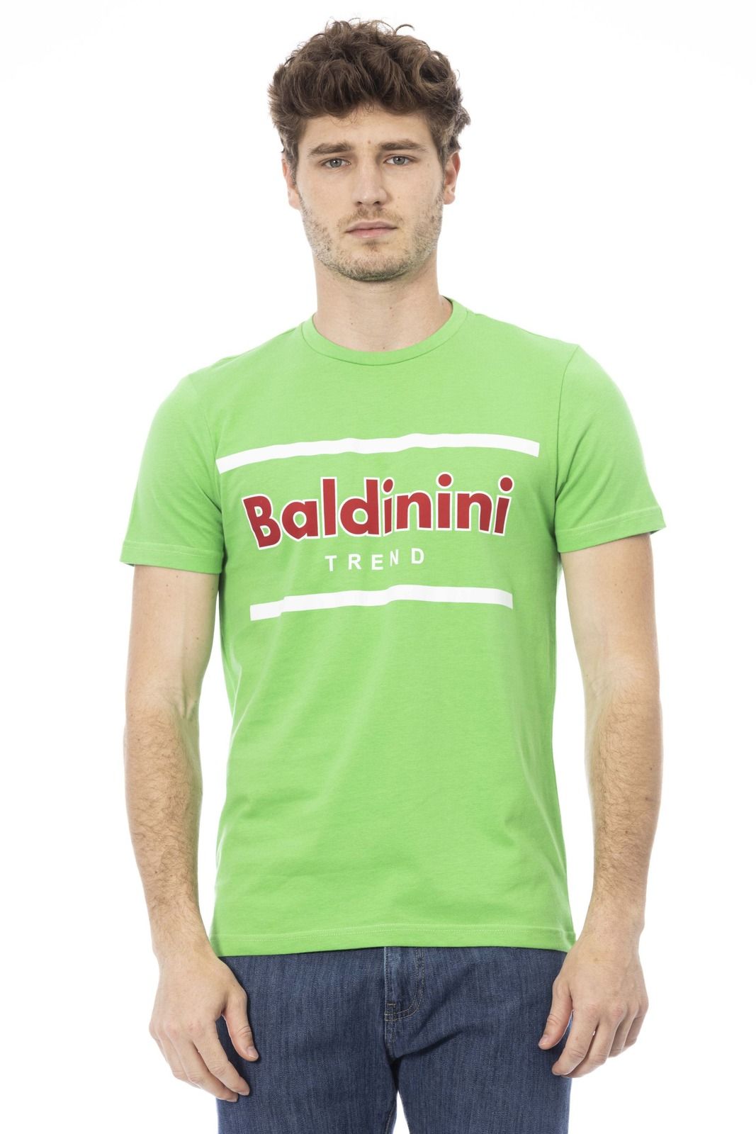 Pánské triko Baldinini Trend TSU540_COMO Barva: zelená, Velikost: S