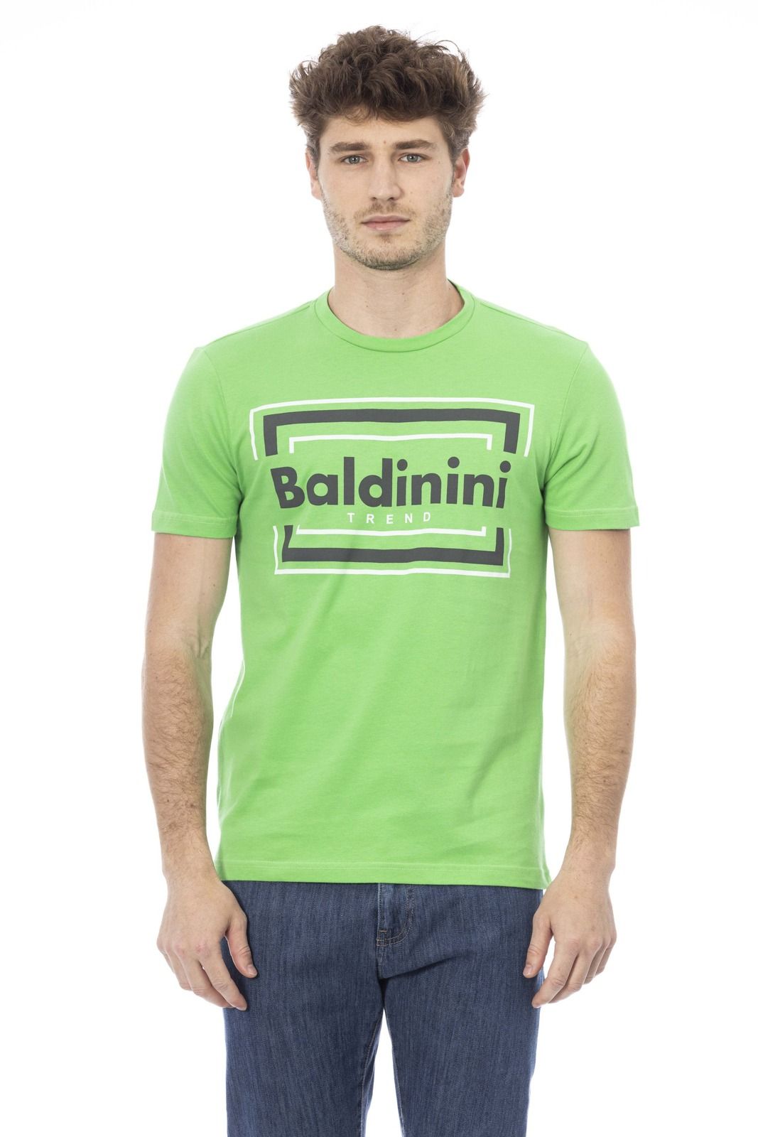 Pánské triko Baldinini Trend TSU543_COMO Barva: zelená, Velikost: XS